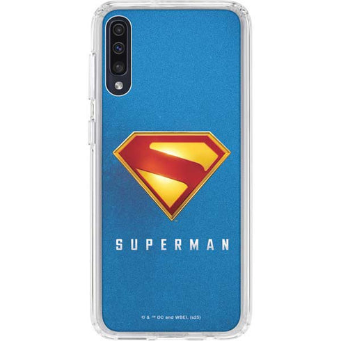 Superman 2025 Classic Superman Shield Emblem Galaxy A50 Clear Case